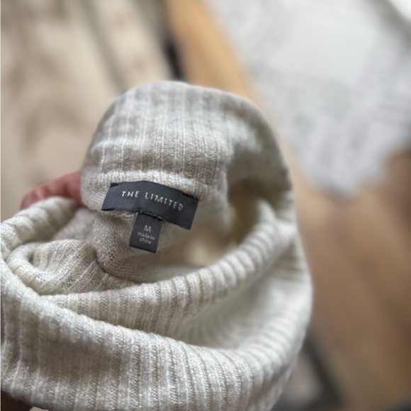 The Limited Soft Cream Cowl Neck Sweater - Picture 3 of 3